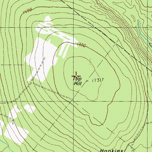 Topographic Map of Trip Hill, VT