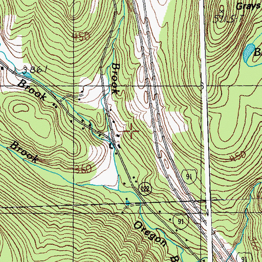 Topographic Map of Trout Brook, VT