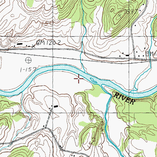 Topographic Map of Tyler Branch, VT