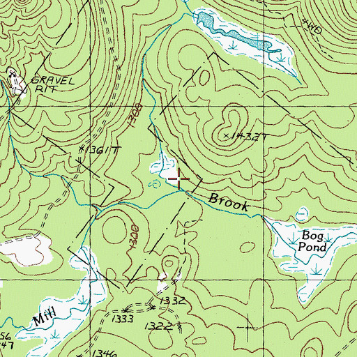 Topographic Map of Umpire Brook, VT