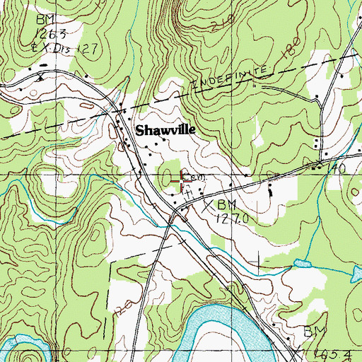 Topographic Map of Union Cemetery, VT