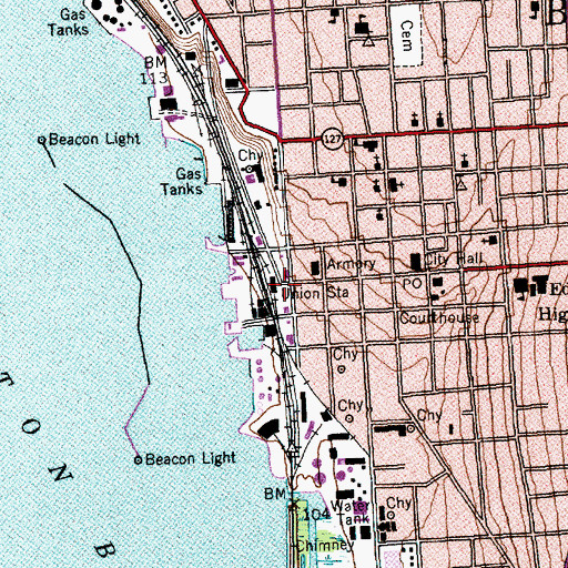 Topographic Map of Union Station, VT