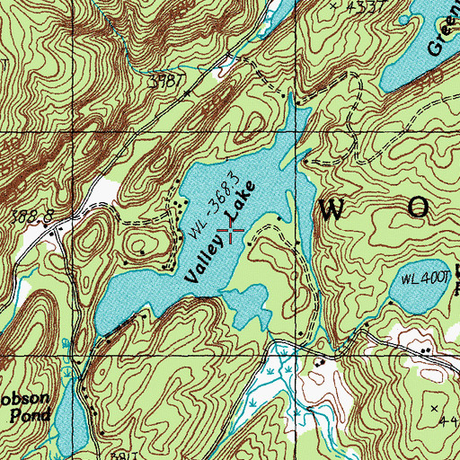 Topographic Map of Valley Lake, VT