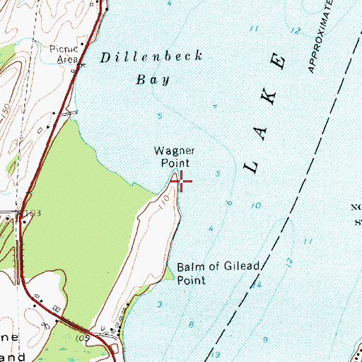 Topographic Map of Wagner Point, VT