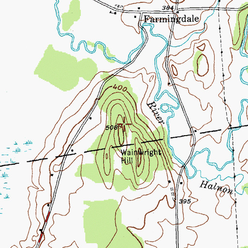 Topographic Map of Wainwright Hill, VT