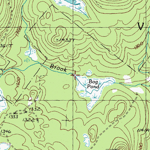 Topographic Map of Weir Mill Brook, VT
