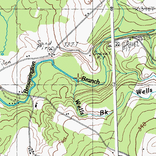 Topographic Map of Wells Brook, VT