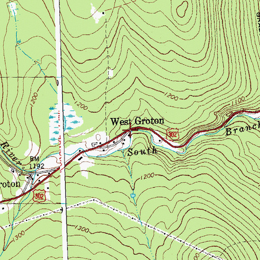 Topographic Map of West Groton, VT