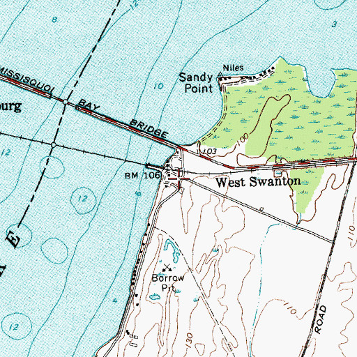 Topographic Map of West Swanton, VT