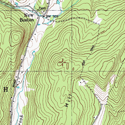 Topographic Map of Westinghouse Hill, VT
