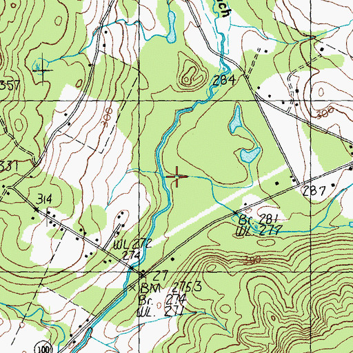Topographic Map of White Branch, VT