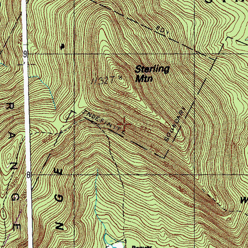 Topographic Map of White Face Lodge, VT