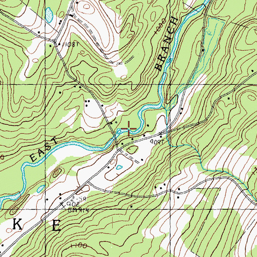 Topographic Map of White School, VT