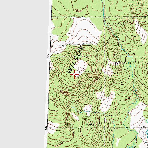 Topographic Map of Wilcox Hill, VT