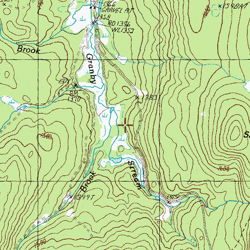 Topographic Map of Wilke Brook, VT
