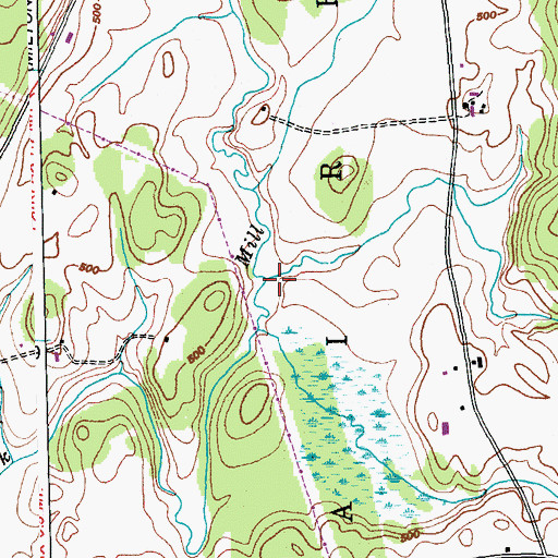 Topographic Map of Wilkins Brook, VT