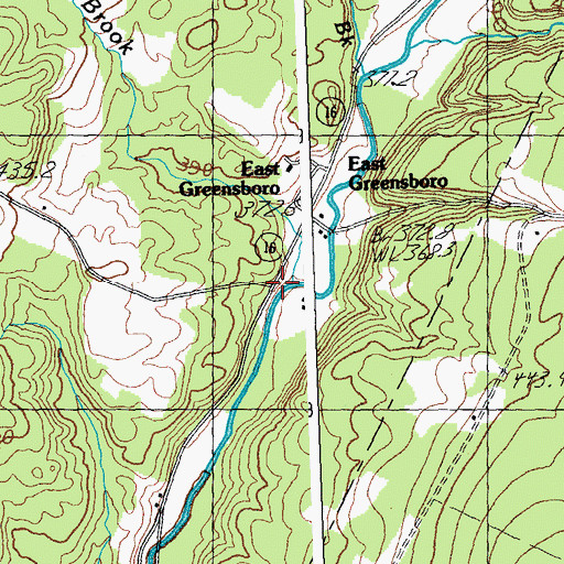 Topographic Map of Withers Brook, VT
