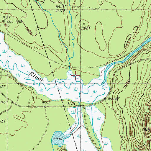 Topographic Map of Yellow Branch Nulhegan River, VT
