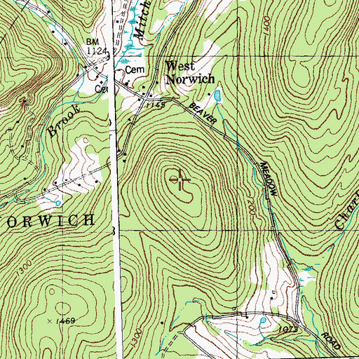 Topographic Map of Turkey Hill, VT