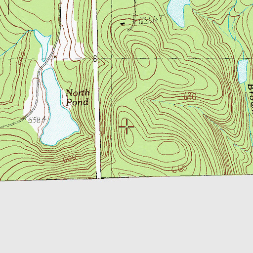 Topographic Map of Streeter Hill, VT