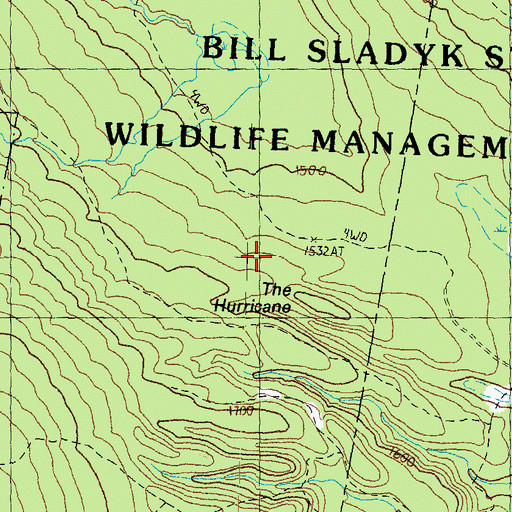 Topographic Map of Bill Sladyk State Wildlife Management Area, VT