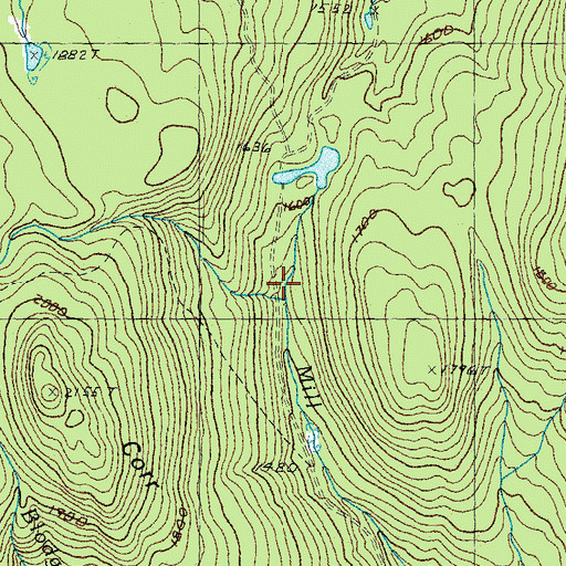 Topographic Map of Camp Number Five (historical), VT