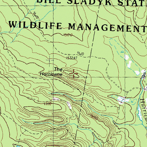 Topographic Map of The Loon Hole, VT