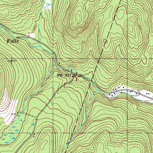 Topographic Map of Beanville, VT