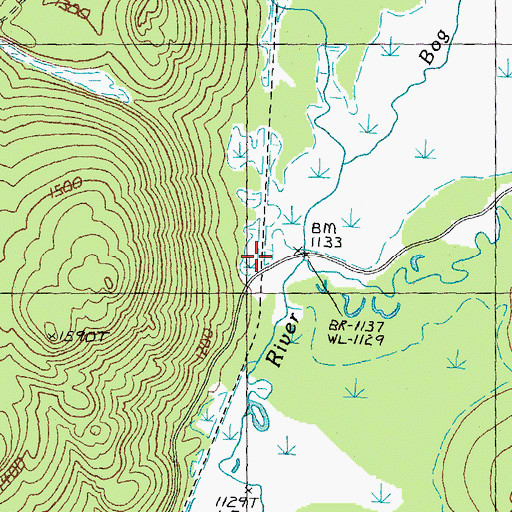 Topographic Map of Damon Crossing, VT