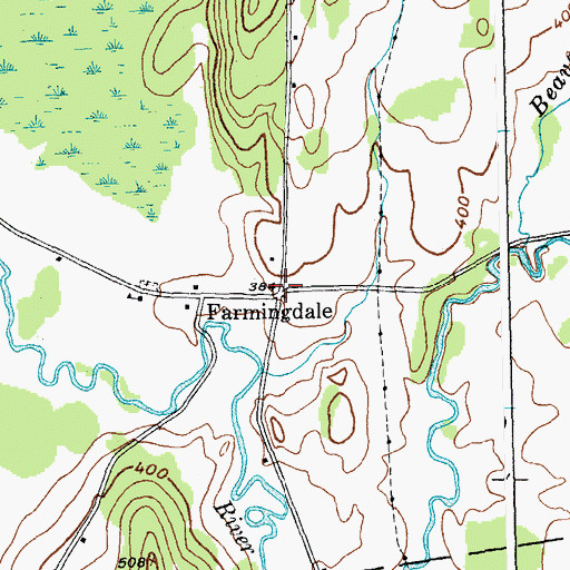 Topographic Map of Farmingdale, VT