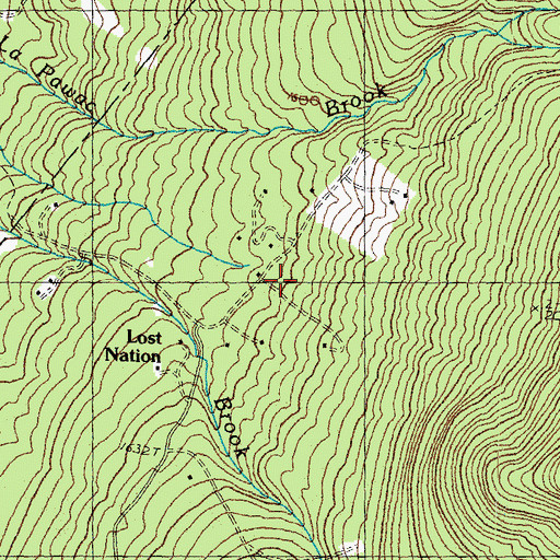 Topographic Map of Lost Nation, VT