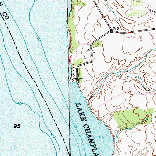 Topographic Map of Watch Point, VT