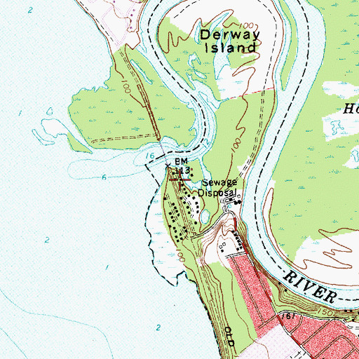 Topographic Map of Mayes Boat Landing Ramp, VT