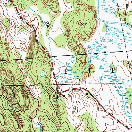 Topographic Map of Bresee Mill Brook, VT