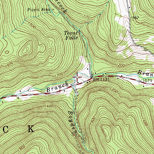 Topographic Map of Boyden Brook, VT