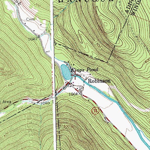 Topographic Map of Brandon Brook, VT