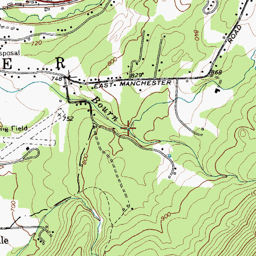 Topographic Map of Bromley Brook, VT
