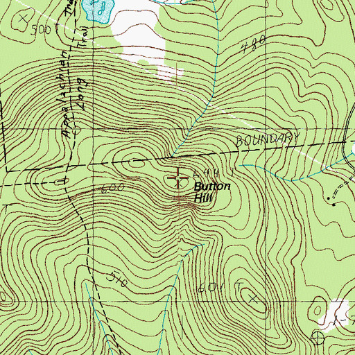 Topographic Map of Button Hill, VT