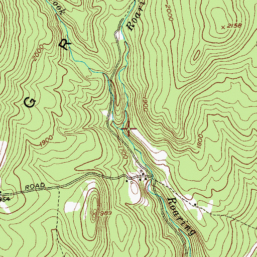 Topographic Map of Cardinal Brook, VT
