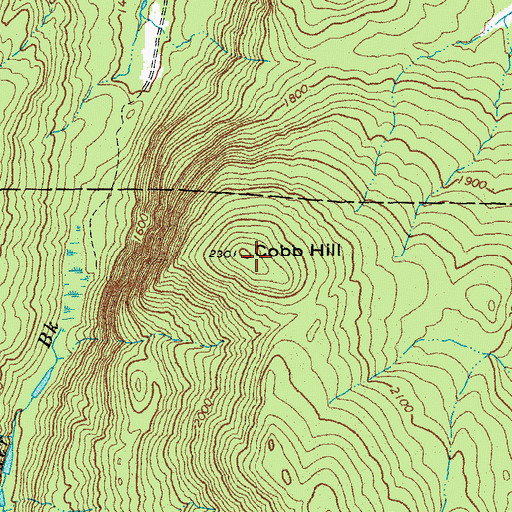 Topographic Map of Cobb Hill, VT