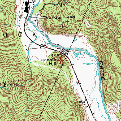 Topographic Map of Cobble Hill, VT
