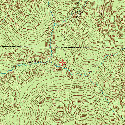 Topographic Map of Cooley Glen Trail, VT