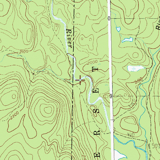 Topographic Map of Deer Cabin Brook, VT