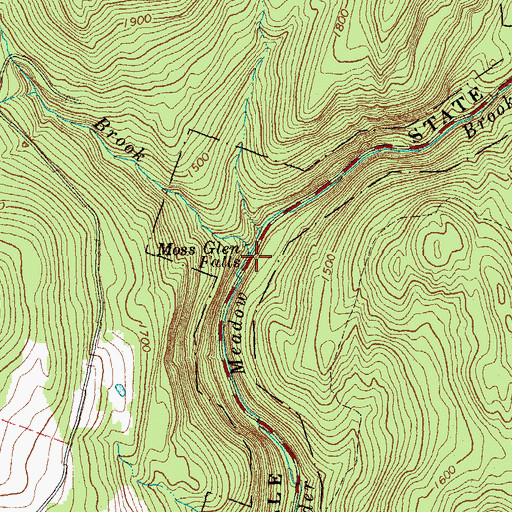 Topographic Map of Deer Hollow Brook, VT