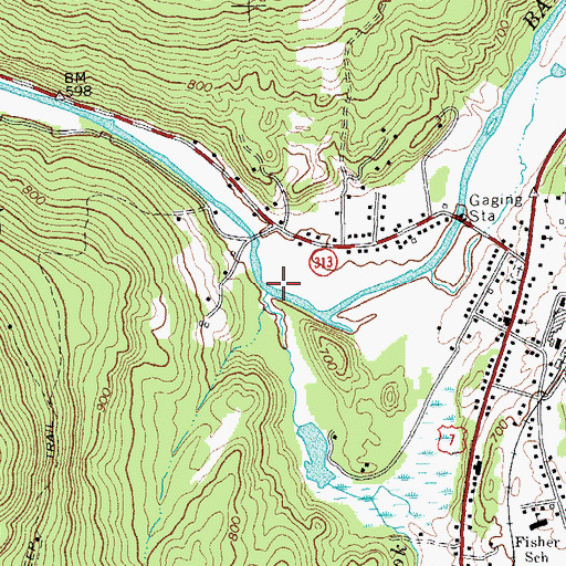 Topographic Map of Dry Brook, VT