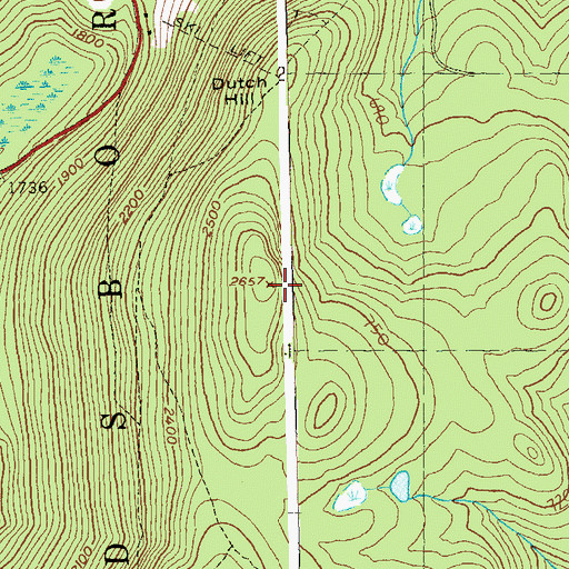 Topographic Map of Dutch Hill, VT