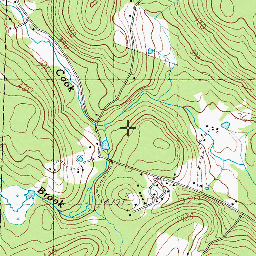 Topographic Map of Eddy Brook, VT