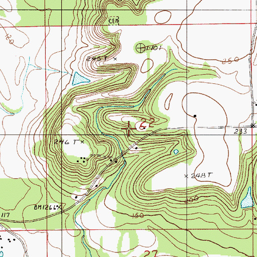 Topographic Map of The First Born Mission, AL