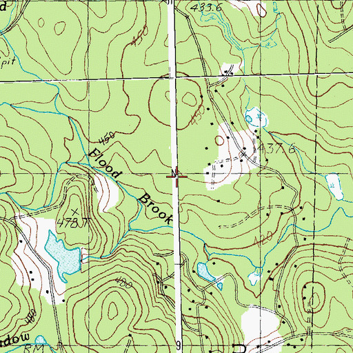 Topographic Map of Farnum Brook, VT