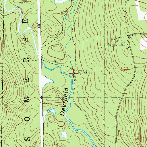 Topographic Map of Glastenbury River, VT